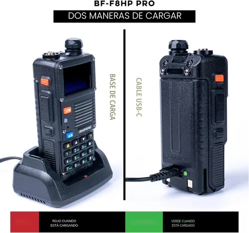 Miniatura 8 de BAOFENG BF-F8HP PRO 10 W Radio de Banda Triple Bidireccional – UV-5R 7ª Generación, 1000 Canales, GPS y Clima NOAA, Escáner de Aviación/VHF/UHF/1.25