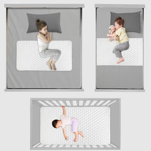 Miniatura 6 de Almohadillas de colchón para niños pequeños, paquete de 2, almohadillas de cama XL para entrenamiento de orinal para niños, almohadillas para orina