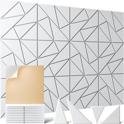 Miniatura 20 de 12 paneles acústicos autoadhesivos, paneles de espuma a prueba de sonido de 12 x 10 x 0.4 pulgadas para paredes, paneles de pared hexagonales Negro