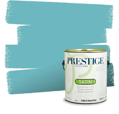 Miniatura 374 de Pintura Exterior + imprimación PRESTIGE, todo-en-uno, 1 galón, acabado mate, color comparable al Valspar* Royal Gray* VS151-Gris real