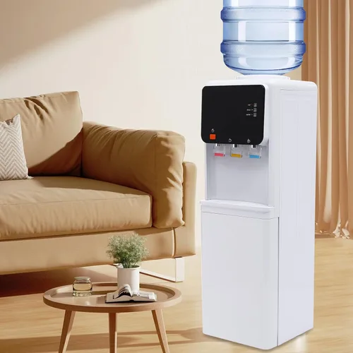 Miniatura 7 de Top Loading - Dispensador de enfriador de agua para botellas de 1 a 4 galones, dispensador eléctrico de frío y calor con 3 temperaturas y bloqueo