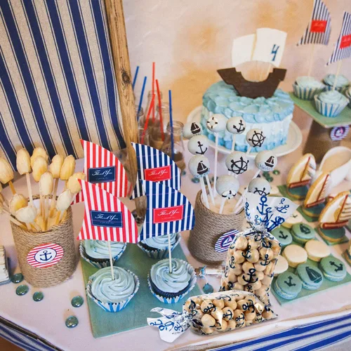 Miniatura 5 de Blulu 100 bolsas de celofán con anclajes náuticos, regalo de fiesta, bolsas de golosinas náuticas sellables con 100 lazos de regalo para cruceros