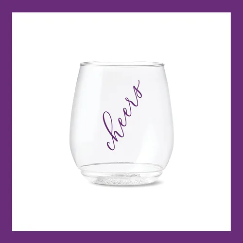 Miniatura 4 de TOSSWARE POP Vino Classic Cheers Series de 14 onzas, color, juego de 6, calidad premium, reciclables, irrompibles y de plástico transparente