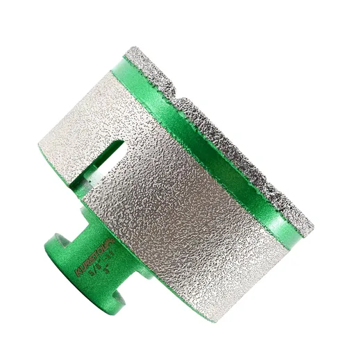 Miniatura 15 de Broca de núcleo de diamante – Broca de fresado de dedo de diamante de diámetro 1-3/8 pulgadas X5/8-11 rosca para agrandar dar forma bisel redondo