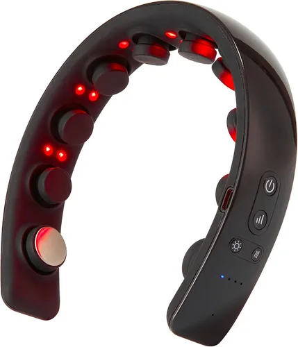 Master Massage Masajeador eléctrico H2 mejorado para masaje de cabeza con calefacción, para cabello más fuerte, más grueso, 10 contactos