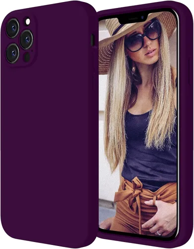 Miniatura 25 de FireNova Funda diseñada para iPhone 12 Pro, funda de silicona [protección de cámara] con forro de microfibra suave antiarañazos, 6.1 pulgadas