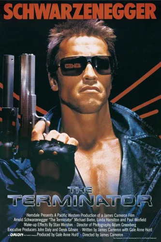 The Terminator - Póster clásico vintage de película, decoración icónica de teatro, póster de pared de 16 x 24 pulgadas Póster de película Terminator