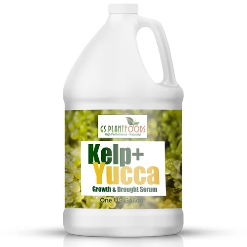 GS PLANT FOODS Kelp + Yucca Liquid Plant Food Fertilizante orgánico agente humectante para huerto, césped, plántulas, plantas de interior y cultivo