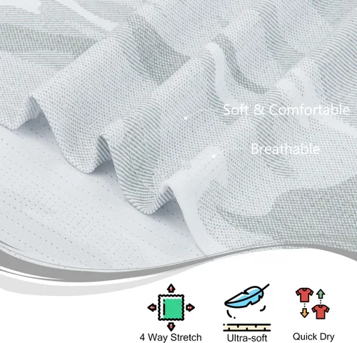 Miniatura 160 de TAPULCO Camisetas tipo polo de secado rápido para hombre, diseño de camuflaje, atléticas, ligeras, transpirables, casuales, para golf