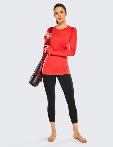Miniatura 4 de CRZ YOGA - Pantalones de yoga ajustados con cintura alta para mujer, con sensación de segunda piel, para yoga y entrenamiento, leggings