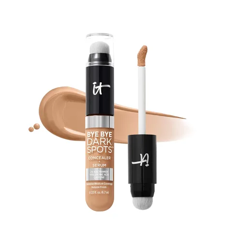 Miniatura 17 de IT Cosmetics Bye Bye Dark Spots Corrector + suero iluminador – 2% niacinamida, ácido hialurónico y cafeína – Cobertura media, acabado natural, todo
