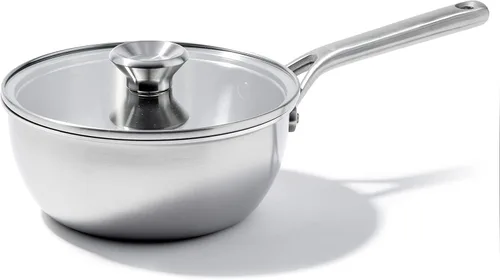 Miniatura 7 de OXO Mira Sartén Saltear Tri-Ply de Acero Inoxidable, 3.25QT Cocina Jumbo con Tapa, Inducción, Multi Revestido, Apta para Lavavajillas y Utensilios