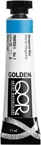Miniatura 68 de GOLDEN QoR Acuarelas para artistas, Azul cobalto y teja, tubo de 11 ml, pintura profesional de acuarela, semiopaca Verde azulado cobalto