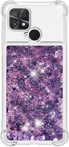 Miniatura 97 de Glitter Sparkle Moving Quicksand Flowing Cover para Xiaomi Redmi Note 10S Bling Liquid Clear Star Heart Silicona Bumper Funda transparente de goma a
