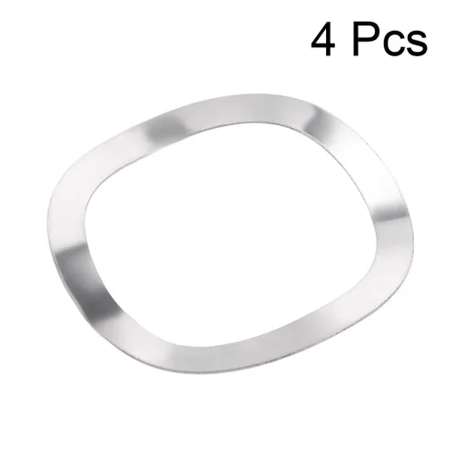 Miniatura 2 de uxcell Arandela de resorte de onda de acero inoxidable 304 de 1.220 in x 1.535 in x 0.016 in, 4 piezas para tornillo