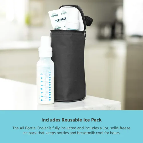 Miniatura 3 de J.L. Childress Bolsa enfriadora de leche materna, bolsa de hielo incluida, bolsa aislada y a prueba de fugas para biberones para recién nacidos, se