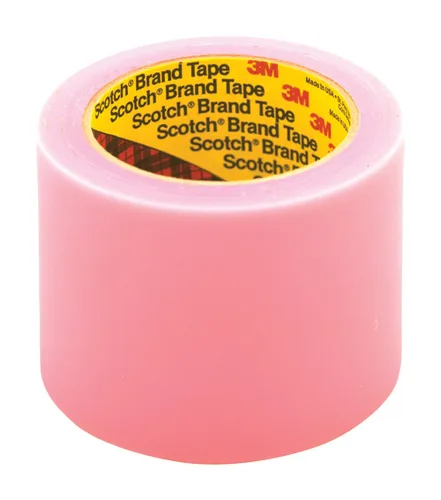 Scotch Cinta protectora de etiquetas 821 rosa, 4 pulgadas x 72 yardas, convenientemente empaquetada (paquete de 1)