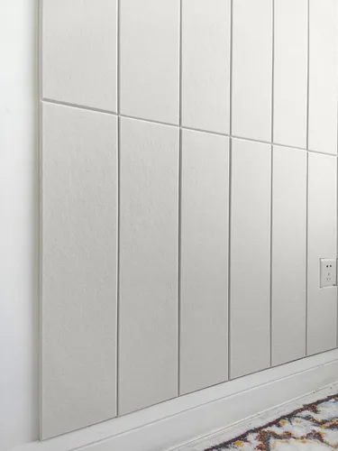Paneles de pared de fieltro Shiplap para decoración de pared interior, paneles de pared acento para dormitorio, sala de estar y oficina, para