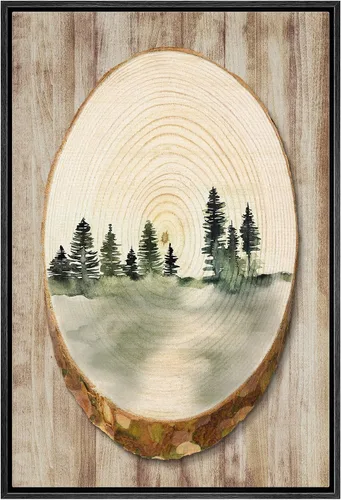 Miniatura 7 de IDEA4WALL Lienzo enmarcado para pared, decoración occidental, collage de polígonos de diamantes, paneles geométricos abstractos de madera, arte