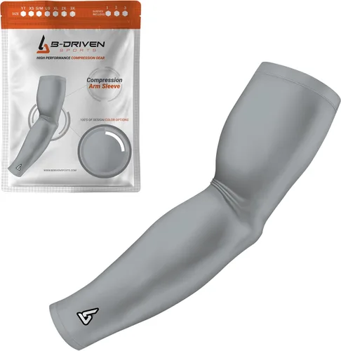 Miniatura 19 de B-Driven Sports Manga de Compresión Pro-Fit para Brazo - Deportes Atléticos Baloncesto, Fútbol, Sóftbol, Carrera, Juegos, - nan (1 unidad)