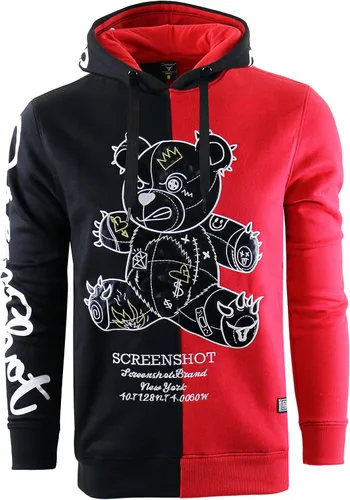 Miniatura 57 de SCREENSHOT Sudadera urbana de forro polar para hombre, diseño de dibujos animados de animación, parche bordado de gel