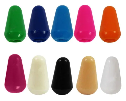 Honbay Mix Color - Pomo de punta de interruptor para guitarra eléctrica, interruptores selectores de palanca de 5 vías, se adapta a un interruptor