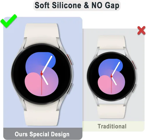 Miniatura 5 de Correas sin huecos compatibles con Samsung Galaxy Watch 7 6 5 4 FE 40mm 44mm/5 Pro 45mm/6 Classic 43mm 47mm/4 Classic 42mm 46mm, Correa de 20mm