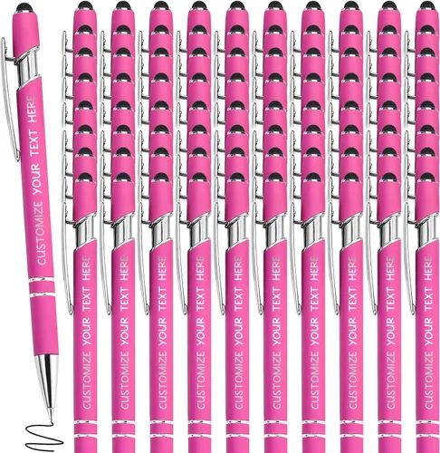 Miniatura 22 de Bolígrafos personalizados con lápiz óptico y grabado gratis, bolígrafos personalizados para negocios, graduación, aniversarios (hasta 500 unidades)