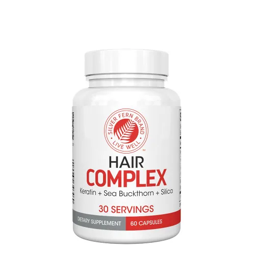 Silver Fern Suplemento para el cabello complejo capilar – Cada botella contiene un suministro de polvo para 30 días – 1 botella