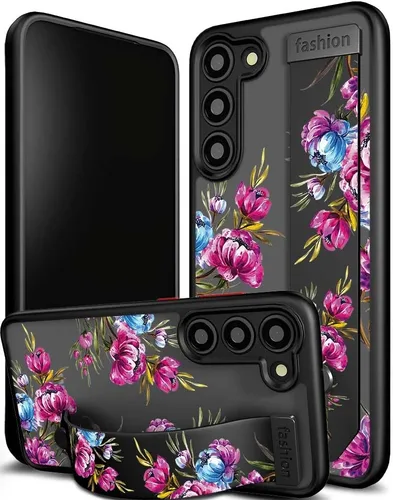 Miniatura 33 de Compatible para Samsung Galaxy S23 Funda Bonita con Correa Soporte Dedo Kickstand, Fundas de Silicona Geniales de Diseñador Funda Cover - Mariposa