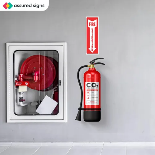 Miniatura 5 de ASSURED SIGNS Letreros de extintor de incendios – Paquete de 12 – 4 x 12 pulgadas – Adhesivos de vinilo resistente a la intemperie para extintor