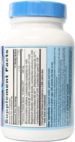 Miniatura 3 de Probiótico PB8 - Paquete de 3 - 120 cápsulas por botella - Apoya la salud digestiva - 14 mil millones de UFC - 8 cepas beneficiosas - Sin leche