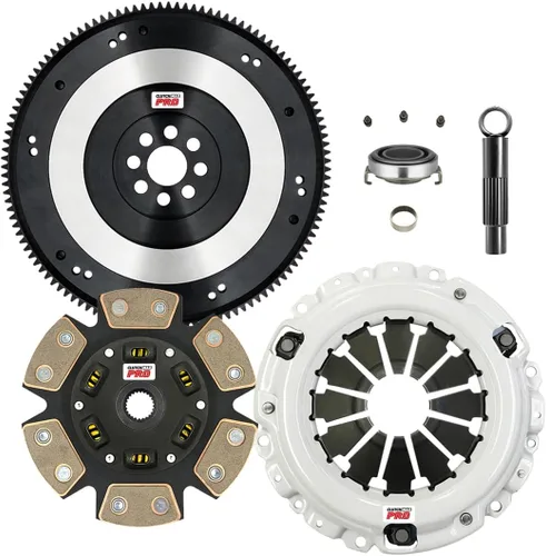 Kit de embrague ClutchMaxPRO Performance Stage 3 con volante de inercia de cromo compatible con Acura CSX RSX TYPE-S TSX ILX K20 Honda Accord Civic