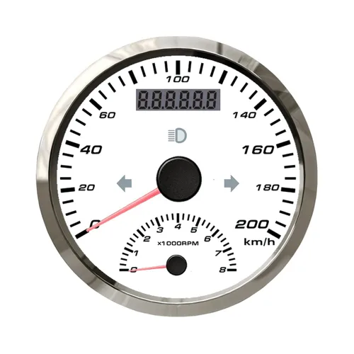 Miniatura 10 de ELING Velocímetro GPS universal de 124.3 mi/h con medidor de 8000 RPM para camión, barco, IP67, impermeable, clase de coche, 3.346 in, 9-32 V