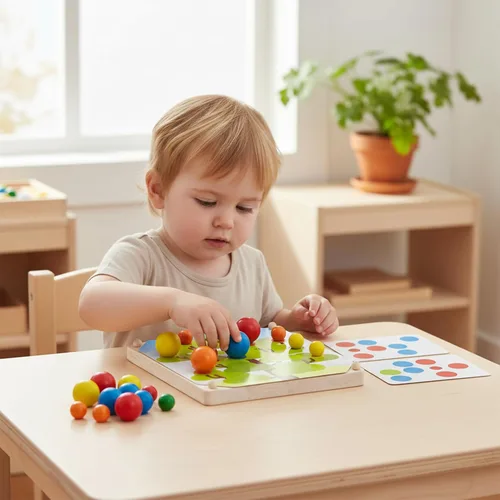 Miniatura 9 de PlanToys® Creative Peg Board juguete de madera para niños de 3 años en adelante Juego educativo Montessori para la imaginación, habilidades