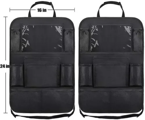 Miniatura 5 de Helteko Organizador de Asiento de Automóvil, Versión Ultra Organizadores de Asiento Trasero para Niños y Almacenamiento, Protector de Asiento