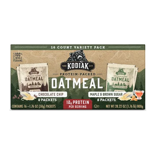 Miniatura 16 de Kodiak - Paquetes de avena instantánea, arándanos y crema, alto en proteínas, 100% granos integrales, 6 cajas con 6 paquetes (36 paquetes)