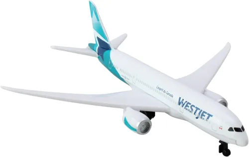 Miniatura 2 de Avión de juguete Daron – WestJet Airlines – Avión de juguete modelo de metal fundido a presión con piezas de plástico para niños de 3 años