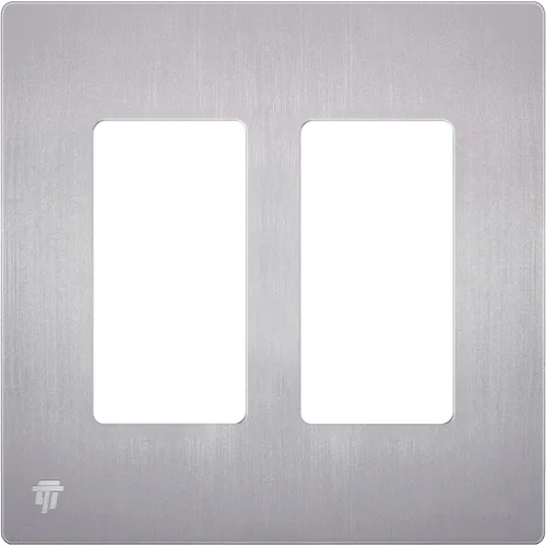 Miniatura 22 de ENERLITES Placas de pared decorativas sin tornillos, cubiertas de tomacorrientes seguras para niños, tamaño de 4 posiciones, 4.68" H x 8.30" L, Negro