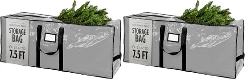Miniatura 13 de Bolsa de almacenamiento para árbol artificial de Navidad, de gran capacidad Rojo
