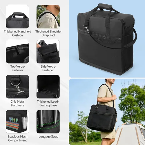 Miniatura 2 de Bolsa de transporte para máquina Ninja Slushie FS301 y FS300 y FS305, funda de almacenamiento acolchada de viaje de apertura lateral, protector