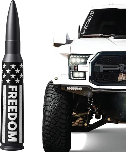 Miniatura 10 de EcoAuto Badass Bullet - Antena de repuesto para Dodge Ram y Ford F150 F250 F350 Super Duty Raptor Bronco Trucks – Diseño antirrobo – Antena de radio