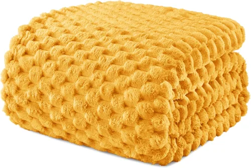 Miniatura 31 de Exclusivo Mezcla - Manta de vellón extragrande, 50 x 70 pulgadas, elegante, tela jacquard suave, mullida, acogedora y ligera, para invierno