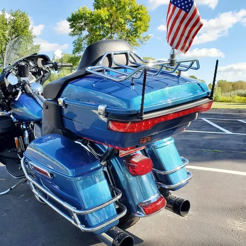 Miniatura 2 de Paquete de 2 antenas en espiral de 7 pulgadas para motocicletas Harley Davidson 1989-2026 Touring Electra Road Street Glide Trike Ultra Classic CVO