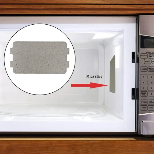 Miniatura 6 de 5 piezas de horno de microondas, cubierta universal para guía de ondas, hoja de mica, horno de microondas, pieza de reparación para cocina, hogar
