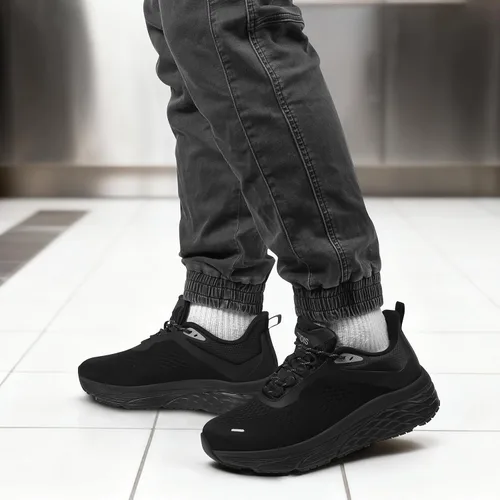 Miniatura 2 de Zapatos de trabajo antideslizantes para hombres, zapatos de chef resistentes al agua para restaurante y servicio de alimentos, zapatos de trabajo