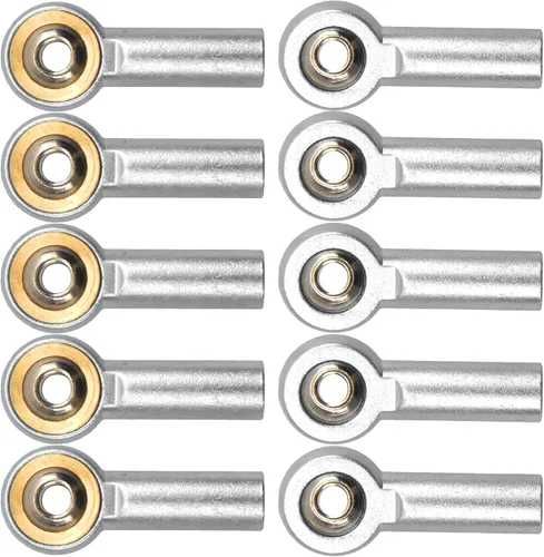 Miniatura 2 de Paquete de 12 soportes de aluminio para barra de acoplamiento M4, rótula, 1.024 in, compatible con Axial Redcat HPI Traxxas HSP 1/10 RC Car Truck
