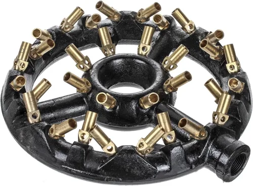 Miniatura 3 de Puntas de quemador de chorro de gas propano – 6 boquillas de repuesto para quemador de gas propano – Compatible con quemador de hierro fundido horno