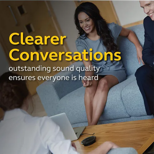 Miniatura 2 de Jabra Speak 510 UC - Altavoz inalámbrico Bluetooth para conferencias - Excelente calidad de sonido, altavoz portátil para reuniones en cualquier