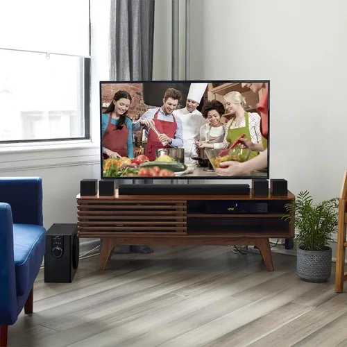Miniatura 4 de iLive Electronics Sistema de cine en casa 5.1 con Bluetooth, 6 altavoces envolventes, montaje en pared, incluye control remoto, negro (IHTB159B)